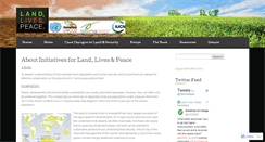 Desktop Screenshot of landlivespeace.org